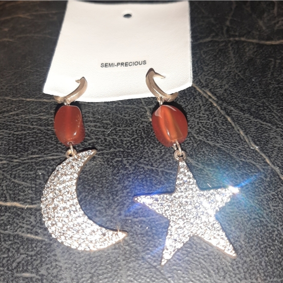 NWT FREE PEOPLE moon and star earrings. - Picture 3 of 5